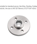 Pro Grade Aluminum 25T Servo Horn Disc Set Silver Metal RC Servo Discs For Robot Claw Car And Helicopter Builds 10 Pack