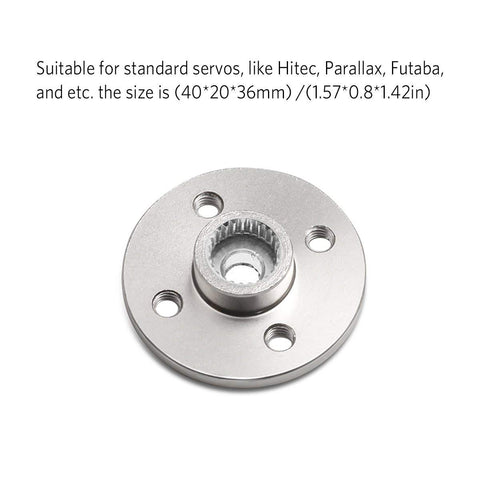 Pro Grade Aluminum 25T Servo Horn Disc Set Silver Metal RC Servo Discs For Robot Claw Car And Helicopter Builds 10 Pack