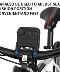 Dead Center Bike Laser Calibrator Rechargeable Wheel Handlebar Alignment Tool With Bang On Half Millimeter Precision Waterproof Build view showing seat adjustment feature on bike.