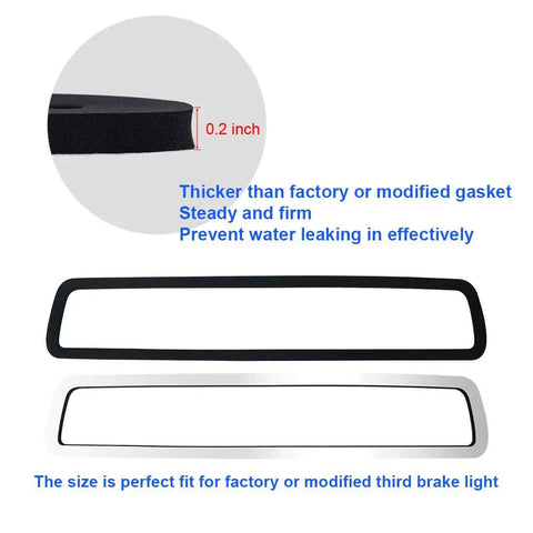 Third Brake Light Seal Gasket For Dodge Ram 1500 2009 To 2018 And Ram 2500 3500 2010 To 2018 with improved thickness