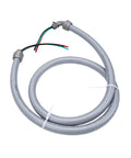 Non Metallic Liquid Tight Conduit Whip Kit 6Ft Coded Cable 8Awg 3Conductor Copper Wire with flexible grey PVC sleeve.