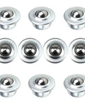 Hella Durable Stainless Steel Roller Balls 10 Pack Universal Swivel Casters slick rotation for smooth movement on surfaces.