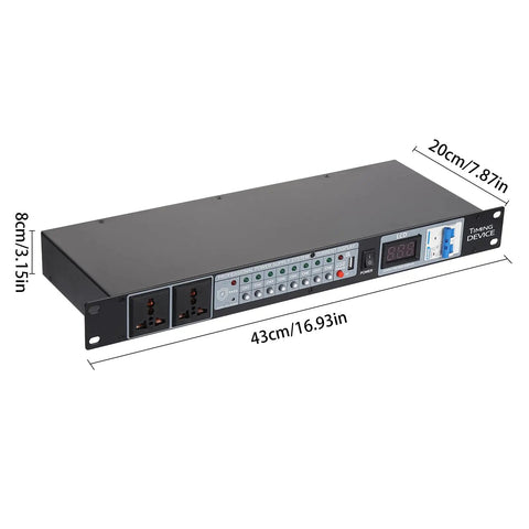 Heavy Duty Audio Power Conditioner With Ten Outlets And Usb Charging Ports Rock Solid Flame Retardant Abs Build for home studio.