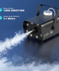 700W Fog Machine With Eight RGB LED Lights And Fourteen Colorful LED Effects for Stage Parties and Weddings