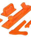 Push Block And Push Stick Safety Set For Woodworking, 5-Piece, Ergonomic Grip, High-Visibility, Pro Grade Build With Replaceable EPDM Pads
