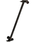 Solid Brass 16 Inch Shower Head Extension Arm With Flexible Height And Angle, Universal Pipe Connection, Oil Rubbed Bronze Finish.