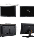 10 Inch IPS LCD Monitor With 1280x800 Resolution For PC TV Security Display HDMI VGA BNC AV Inputs Wide 178 Degree View