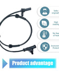 Pro Level Rear Left Wheel Speed Sensor For Anti Lock Brake Systems Direct Bolt On Replacement 3630050U2010 Fits Heyue Models cable with connectors
