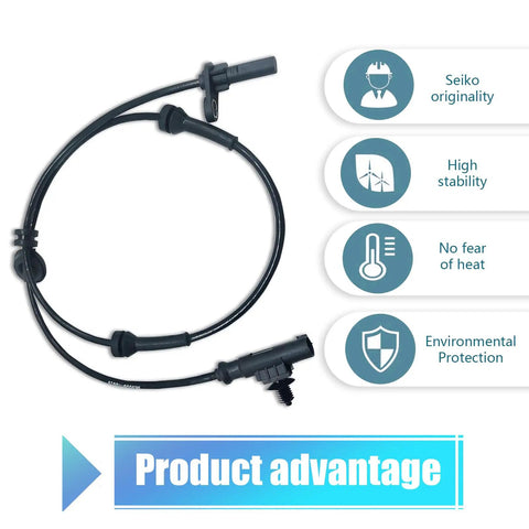 Pro Level Rear Left Wheel Speed Sensor For Anti Lock Brake Systems Direct Bolt On Replacement 3630050U2010 Fits Heyue Models cable with connectors