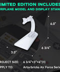 Display stand for P-51 Mustang Fighter Plane Model Kit With Display Stand One Twenty Six Scale 258 Piece Build Set For Adults