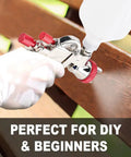 Person using R700 LVLP Air Spray Gun With 1.8mm Nozzle Gravity Feed Paint Sprayer 600cc Plastic Cup for wood finishing