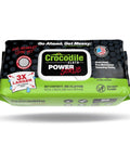 Pack of PowerSCRUB Dual-Surface Cleaning Wipes Heavy-Duty Moist Cloths 80 Count with textured scrub and smooth absorbent sides.