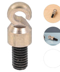 Grandfather Clock Weight Replacement Kit With Vintage Shell Hanging Hook And Nut Set M6 close-up with multiple views