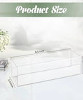 Set Of 10 Clear Cubicle Name Plate Holders For 2.25 Inch Wall Cubicle Signs, dimensions 8.5x2.5x2.4 inches displayed