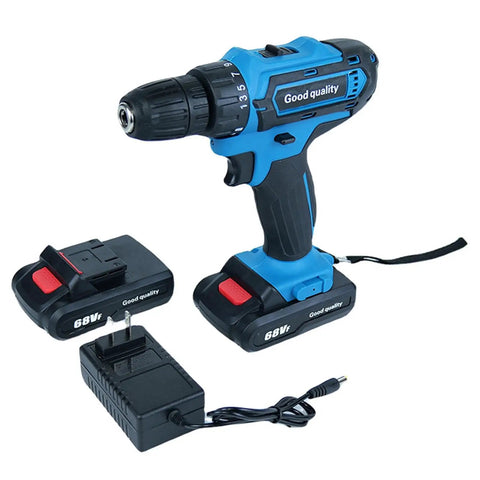 Heavy Duty 21V Brushless Cordless Drill Set With Badass Torque Two Speed Modes And Complete Screwdriver Bits For Concrete Metal Chores And Rapid Pro Diy Builds Today, featuring battery and charger.