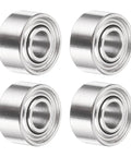 SMR52ZZ Deep Groove Ball Bearings 4 Pack, 2 X 5 X 2.5mm, 440C Stainless Steel, Double Shielded, ABEC 5, low friction, for micro motors.