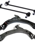 Heavy Duty Control Arm And Ball Joint Suspension Kit Front Lower Left Right Set Of 4 For Chevrolet, featuring two control arms and sway bar links.