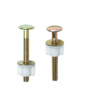 Toilet Seat Screws And Hinges Kit 2 Pack Heavy Duty Steel Bolts Nuts With Plastic Nuts And Metal Washers For Top Mount Toilet Seats