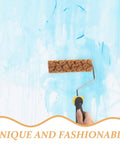 Killer Pineapple Texture Paint Roller For Faux Finish Walls Legit Sponge Pattern Tool in action on light blue wall.
