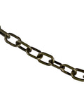 Top Shelf Plastic Barrier Chain Khaki Gold 500 Foot Spool One Inch Diameter for crowd control, showing durable links.