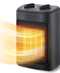 1500W Electric Space Heater Portable With Thermostat And PTC Ceramic Heating Quick Heat In A Snap Quiet Fan Mode
