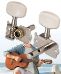 3L Open String Button Tuning Pegs For Guitar Machine Heads Replacement Parts And Accessories Durable Metal Tuning Keys For Precise Stable Tuning In Home Practice And Live Performances Quick Install Keeps Your Guitar In Tune Longer, 3L set