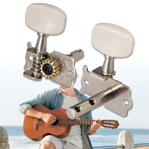 3L Open String Button Tuning Pegs For Guitar Machine Heads Replacement Parts And Accessories Durable Metal Tuning Keys For Precise Stable Tuning In Home Practice And Live Performances Quick Install Keeps Your Guitar In Tune Longer, 3L set