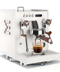Top Shelf Espresso Machine With Built In Milk Frother Steam Wand 2850W Compact Brewer 1.6L Removable Tank 58mm Portafilter brewing espresso