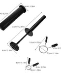 Portable Carbon Steel Barbell Loading Pin Adapter Sleeve with measurements for Gym Gear and Weight Plates Easy Fit and Secure Stopper for Home Gym Versatile Weight Stack Accessory