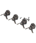 Antique Style Box Feet Set Of 12 For Jewelry Boxes And Wooden Cases, Metal Corner Protectors With Screws shown