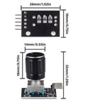 KY-040 360 Degree Rotary Encoder Module with Knob Cap, 5V, 20 Pulses Per Revolution, Easy Mount, Compact Size for Arduino DIY Projects