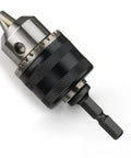 Impact Driver Ready Drill Chuck Adapter With 1/4 Inch Quick Change Hex Shank For Quick Bit Swaps, classic 3 jaw keyed design