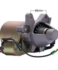 12V 0.25KW 5.5HP Electric Starter Motor For 168F 170F Diesel Engines And Gasoline Engines Plug And Play Easy Install Spare Part Durable Engine Starter To Fire Up Small Power Units, 48mm mount