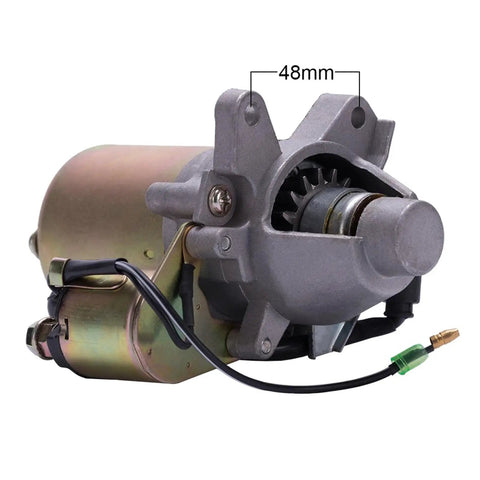 12V 0.25KW 5.5HP Electric Starter Motor For 168F 170F Diesel Engines And Gasoline Engines Plug And Play Easy Install Spare Part Durable Engine Starter To Fire Up Small Power Units, 48mm mount