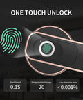 Biometric Fingerprint Door Lock With Keyless Entry, Lightning Fast 0.1 Second Unlock, Fits Standard Doors 1 3/8 to 2 1/8 In display