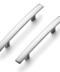 Curved Cabinet Pulls Five And Three Sixteenth Inch Brushed Nickel Zinc Alloy 30 Pack No Fuss Easy Grip Kitchen Cupboard Handles