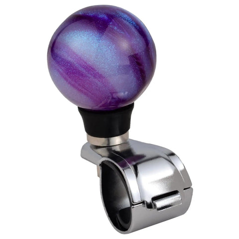 Purple Power Steering Wheel Knob Spinner Turn Aid Grip For Tractors Forklifts And Lawn Mowers, resin and metal alloy