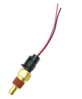 Engine Coolant Temperature Sensor With Pigtail Connector Direct Replacement For Chevy GMC Cadillac Buick Honda Pontiac Heavy Duty Build. Close-up view with wires.
