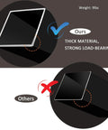 Comparison of thick load-bearing bench leg vs thinner one, demonstrating Heavy Duty 16 Inch Metal Bench Legs Set Of 2 Black Iron.