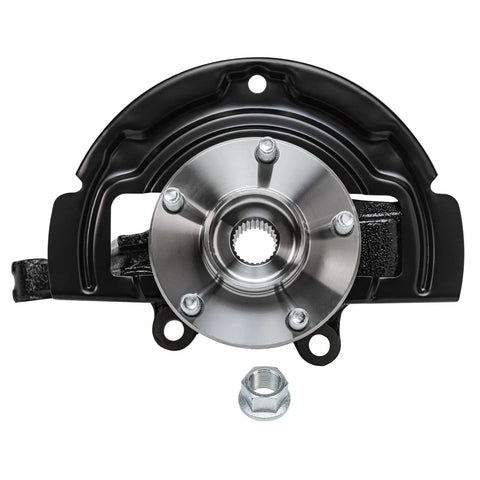 2.5L Front Left Steering Knuckle For 02-06 Nissan Altima, driver side steering knuckle and wheel bearing hub assembly