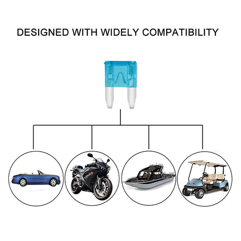 Mini Add A Circuit Fuse Tap Kit 12V 5 Pack With Blade Fuse Holders And 15A Mini ATM Fuses Waterproof For Various Vehicles