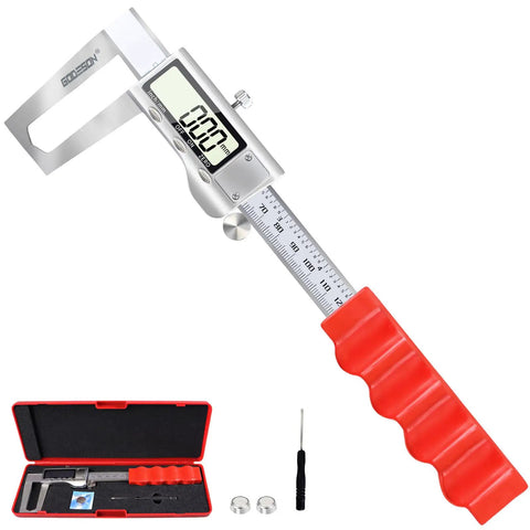 Disc Brake Rotor Micrometer Digital Caliper Measuring Tool For Disc Brake 6 Inch 150mm With Inch Metric Conversion in case