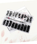 Straight Up Solid Black Screw Assortment Kit Featuring Portable Countersunk Round Head Fasteners displayed in a clear organizer.