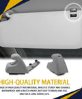 2 Pack Sun Visor Clip Retainers Gray Interior Sun Visor Hook Clips Auto Sun Visor Bracket Holders Durable ABS Plastic Car Sun Visor Accessories Easy Install UV Resistant Anti Fade Sturdy Build Compatible With Chevy Cruze Sonic Spark