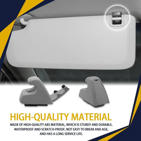 2 Pack Sun Visor Clip Retainers Gray Interior Sun Visor Hook Clips Auto Sun Visor Bracket Holders Durable ABS Plastic Car Sun Visor Accessories Easy Install UV Resistant Anti Fade Sturdy Build Compatible With Chevy Cruze Sonic Spark