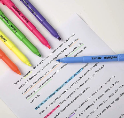 Chisel Tip Highlighters 96 Count Bulk Pack Assorted Fluorescent Colors No Bleed Through Smudge Proof For Classrooms And Office Use In A Sturdy Storage Box used on paper