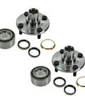 Front Left And Right Wheel Bearing Hub Assembly Kit Two Piece Set For 98 02 Chevrolet Prizm 93 97 Geo 93 02 Toyota Corolla No ABS Brakes Direct Fit Replacement With Durable Bearings And Sealed Hubs