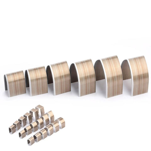 Leather Hole Punch Set With Half Round End Punches, 3 Shapes, 18 Pieces, featuring half-round and square punches displayed