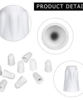 36-pack large white ceramic wire connector caps for high-temperature 18-8 AWG wiring (porcelain twist caps)