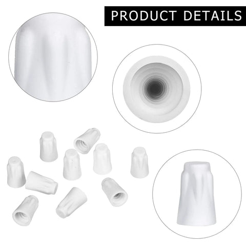 36-pack large white ceramic wire connector caps for high-temperature 18-8 AWG wiring (porcelain twist caps)